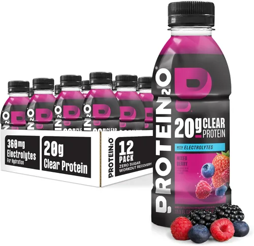 Miniatura 11 de Protein2o - Bebida proteínica con electrolitos, 12 botellas de 17 onzas fluidas cada una (peso neto), total de 203 onzas fluidas