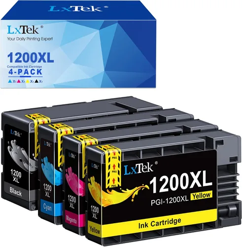 Cartuchos de tinta 1200 XL compatibles con Canon Maxify 1200, cartuchos de tinta de repuesto para impresora Canon 1200 1200XL PGI-1200 PGI1200XL