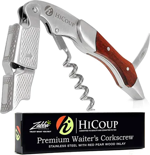 Miniatura 22 de Sacacorchos para camareros De HiCoup. Premium, todo-en-uno sacacorchos, abre botellas y cortador de lámina, Fine Ying Yang