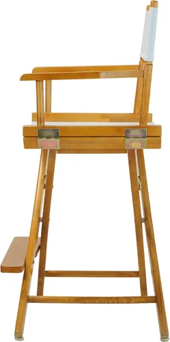 Miniatura 4 de Casual Home - Silla de director de 24 pulgadas, marco de roble miel, con lienzo blanco, altura de mostrador