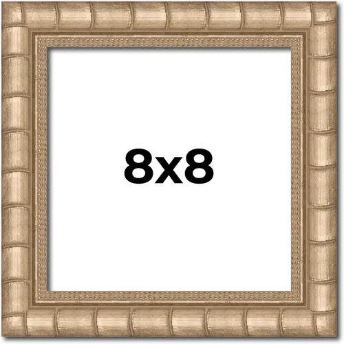 Miniatura 110 de Marco de fotos de madera maciza plateada de 32 x 32 pulgadas de ancho de 1.5 pulgadas Profundidad del marco interior de 0.5 pulgadas Marco