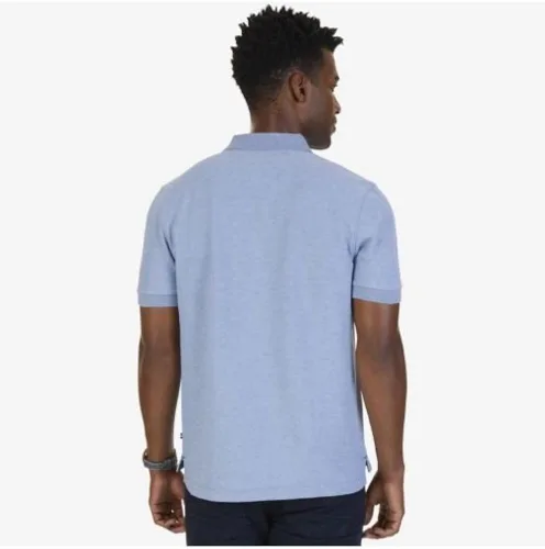 Miniatura 2 de Nautica playera polo clásica de mangas cortas color sólido para hombre