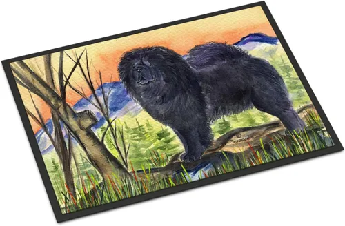 Caroline's Treasures SS7005MAT Chow Chow - Tapete para puerta delantera, 18 x 27 pulgadas, para interiores y exteriores, para entrada,