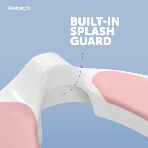 Miniatura 4 de Jool Baby Asiento de entrenamiento para ir al baño para niños y niñas con asas, se adapta a inodoros redondos y ovalados, antideslizante