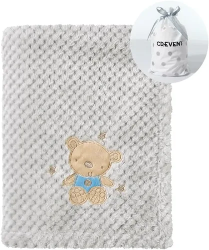 Miniatura 20 de CREVENT Manta de Felpa Sedosa y Linda para Bebé Niñas & Niños, Recién Nacidos, Bebés, Cuna, Cochecito, Silla de Paseo, Regalo Adecuado para Todas