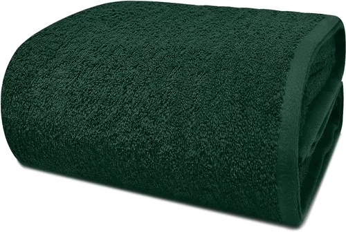 DAN RIVER Paquete de 1 sábana de baño de 40x80 pulgadas, toallas de baño de gran tamaño extra grandes, toallas de algodón orgánico para baño - Verde