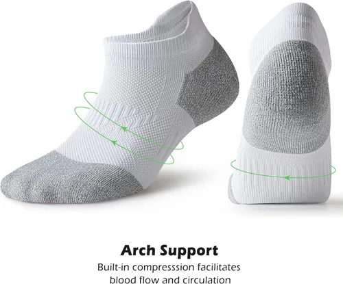 Miniatura 4 de Gonii Ankle Socks Womens Running No Show Socks Compression Athletic Low Socks 5-Pairs
