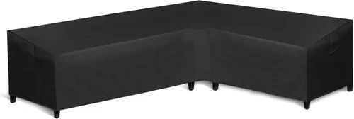 Miniatura 9 de WLEAFJ Funda de sofá modular para patio en forma de L, impermeable, de alta resistencia para exteriores con ventilación, con orientación a