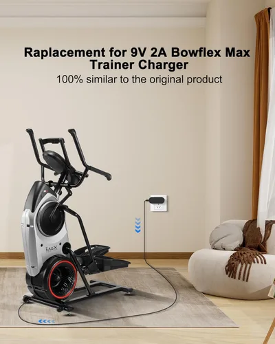 Miniatura 5 de Cable de alimentación de 9 V para Bowflex Max Trainer compatible con Bowflex Max Trainer M5 M3 M7 M8 HVT máquina de cardio, cinta de correr