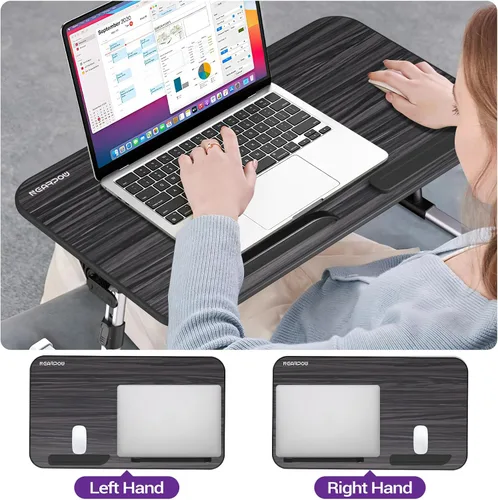 Miniatura 4 de NEARPOW Mesa portátil para laptop, escritorio ajustable en altura y ángulo, plegable para cama, sofá, escritura en el suelo