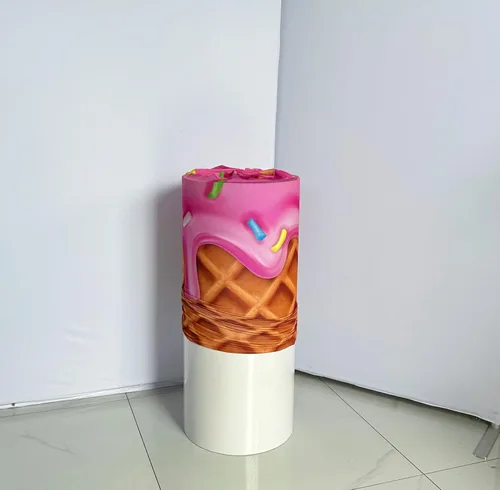 Miniatura 5 de Fundas de mesa cilíndricas con forma de dona rosquilla para dulces helados, dulces, fiestas, decoración de pedestal, baby shower, niñas, fiesta