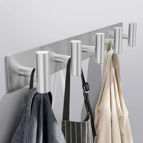 Miniatura 13 de Bntuk Perchero de pared – 3 ganchos para abrigos, toalleros para batas de baño, bolsas, llaves, perchero para sombreros, organizador de toallas