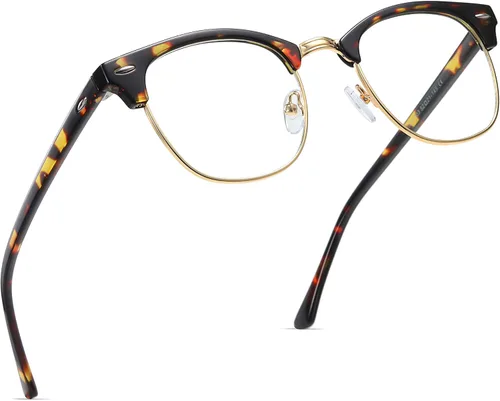 Miniatura 24 de Gafas de Luz Azul para Mujer/Hombre Gafas de Computadora de Luz Azul para Mujeres/Hombres A04-cristal marco plateado