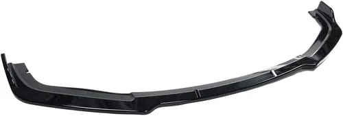 Miniatura 5 de IKON MOTORSPORTS, Borde de parachoques delantero compatible con Honda Civic 2019-2021, estilo V4, color negro brillante, alerón de barbilla Brillo