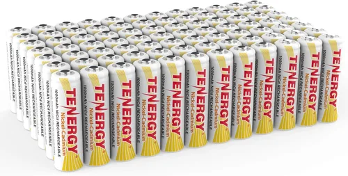 Miniatura 10 de Tenergy, Batería NiCd AA 1000 mAh, 21045, 4 Piezas, 4