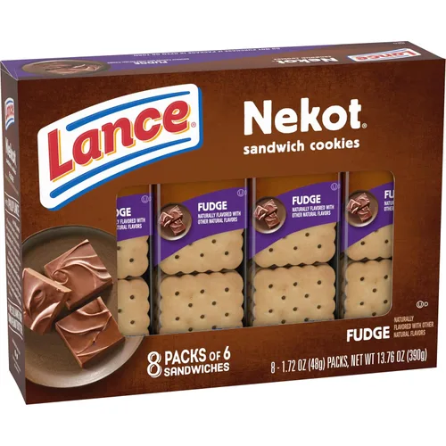 Miniatura 9 de Lance Galletas de sándwich, Nekot Fudge, caja de 8