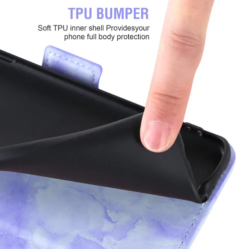 Miniatura 6 de Asuwish Compatible con Samsung Galaxy S10 y protector de pantalla de vidrio templado, accesorios para tarjetero, soporte para celular, billetera