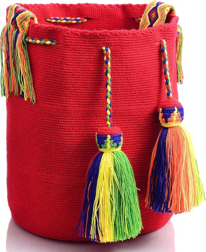 Miniatura 2 de Wayuu Classic Boho Collection - Bolso de mano tejido de ganchillo para playa