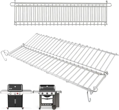 Miniatura 26 de 65054 Rejilla de calentamiento para Weber Genesis 300 SER E310 E330 S330 EP330 ESP310 ESP320 Estante superior para Webber Genesis Accesorios Estante