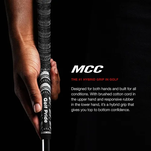 Miniatura 2 de Golf Pride MCC Golf Club Grip - All-Weather Hybrid Grip - Brushed Cotton Cord & Pebbled Texture - Moisture-Wicking Technology - Midsize & Standard
