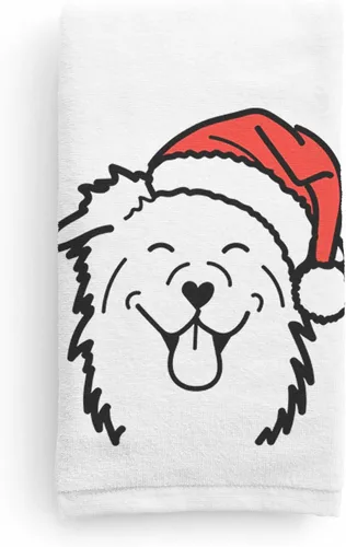 Miniatura 24 de Inkopious Santa Hat Airedale Terrier - Toalla de mano decorativa - Decoración navideña para el hogar