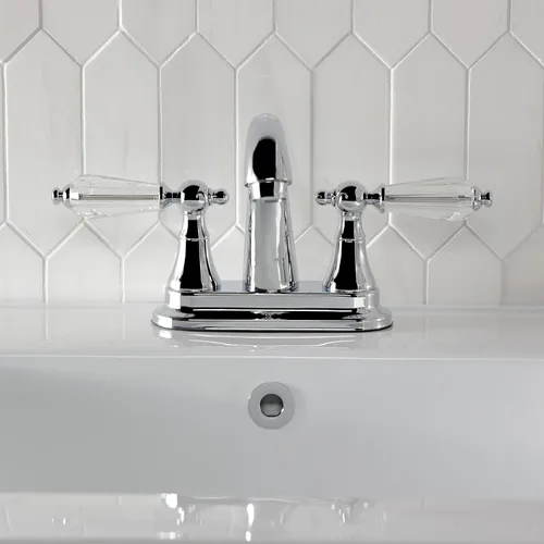 Miniatura 3 de Kingston Brass KS7611WLL Grifo de baño central de 4 pulgadas, cromo pulido