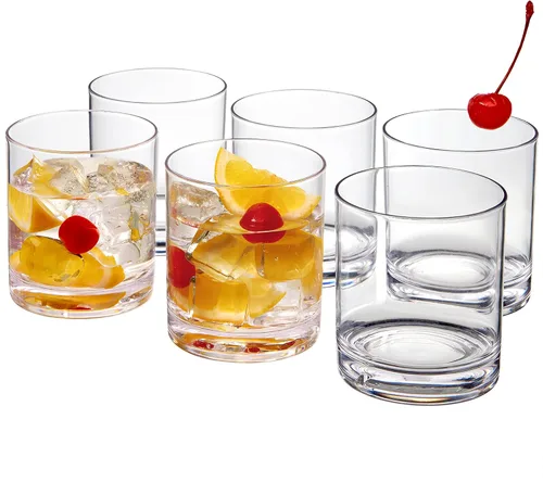 Miniatura 6 de Amazing Abby - Probity - Vasos de plástico de 10 onzas y 16 onzas (juego de 8), vasos de plástico para beber, vasos de plástico reutilizables, sin