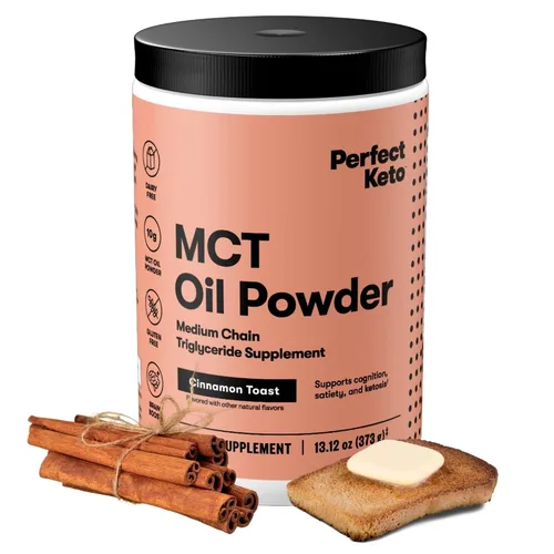 Miniatura 9 de Perfect Keto 7g de polvo de aceite MCT, suplemento de triglicéridos de cadena media, crema de café sin lácteos para dieta Keto, mezcla de aceite MCT