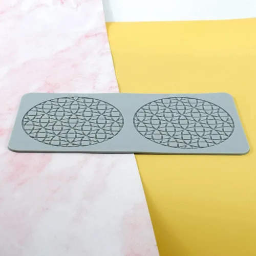 Miniatura 5 de TUKE Moldes de encaje para decoración de pasteles, moldes de silicona de hojas 3D para hornear moldes de gomitas, moldes de fondant de arcilla