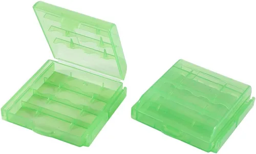 Miniatura 6 de Caja de almacenamiento de batería de plástico duro transparente multifuncional para batería AA/AAA