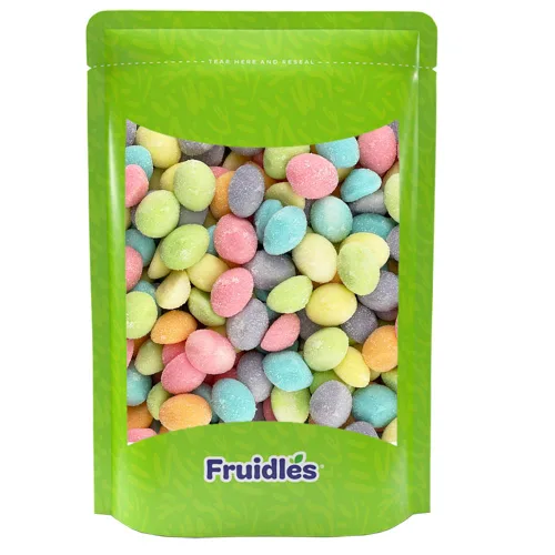 Fruidles Huevos de Pascua con mezcla especial de gomitas, golosinas navideñas de Eggstra, deliciosos, divertidos y festivos, recuerdos de fiesta