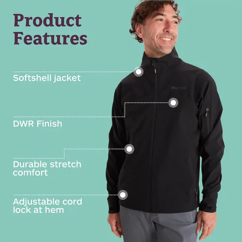 Miniatura 4 de MARMOT Chaqueta Alsek para hombre, ligera, resistente al agua