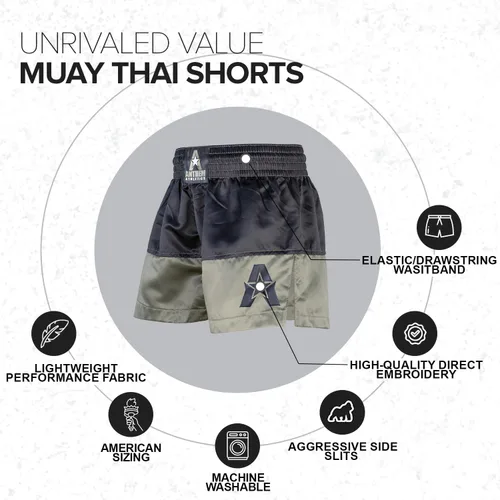 Miniatura 58 de Anthem Athletics Pantalones cortos de Muay Thai para hombre, pantalones cortos de Muay Thai para mujer - Kickboxing Short Boxing Trunks 5050 Classic