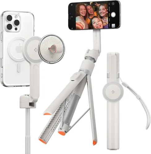 Miniatura 17 de Spigen Soporte de Trípode para Palo de Selfie con Control Remoto Bluetooth y Obturador, Extensible de 24", Compatible con MagSafe iPhone