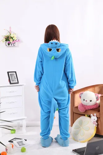 Miniatura 2 de Honeystore, piyama de disfraz de dinosaurio para Halloween, una pieza, unisex