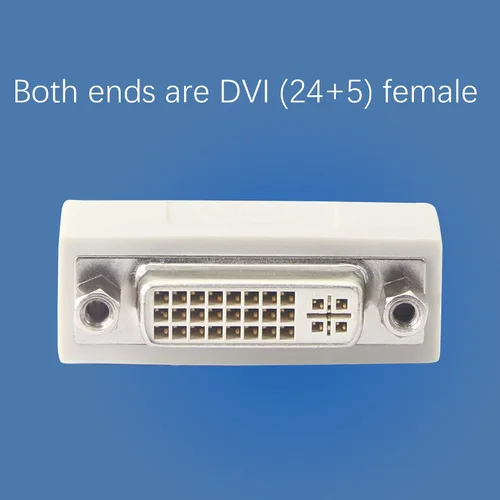 Miniatura 4 de YOUCHENG Acoplador DVI hembra a hembra, extensor de señal de cable serie DVI24+5/DVI-I, para extender y conectar dos cables DVI (paquete de 2)