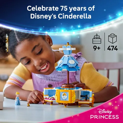 Miniatura 2 de LEGO Disney Princess Vestido de Cenicienta - Juguete para niños con personaje Minidoll - Divertido juguete de construcción para niñas y niños de 9