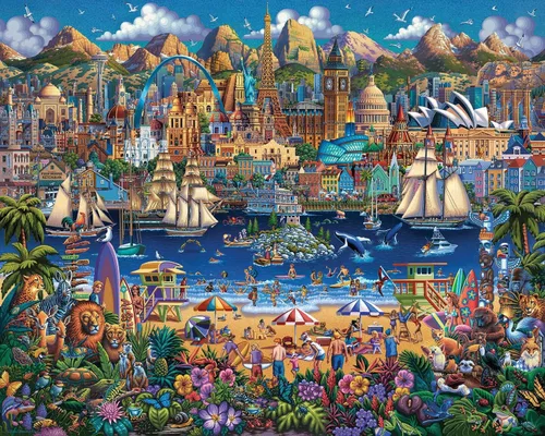 Miniatura 2 de Dowdle - Rompecabezas de piezas del mundo - 1000 piezas
