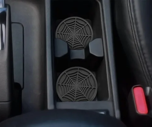 Miniatura 7 de DBlosp - Portavasos para automóvil con borde de piedras brillantes, inserto para portavasos, accesorios para interior de automóvil, portavasos