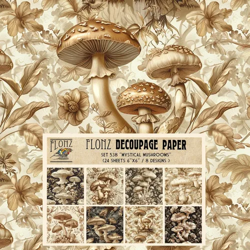 Miniatura 8 de Paquete de papel Decoupage (24 hojas de 6 x 6 pulgadas), papel tapiz de uvas Art Deco, papel de patrón de estilo vintage para decoupage, 32 ES