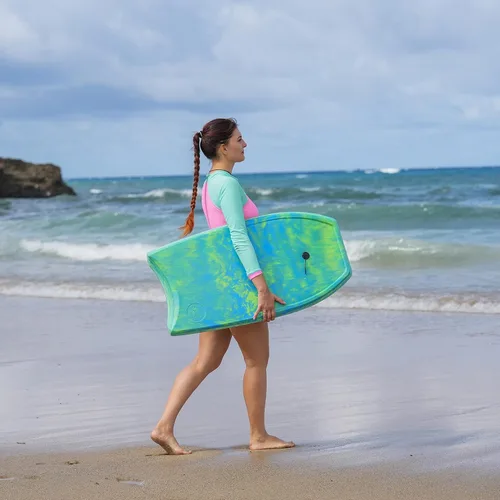 Miniatura 3 de ATUNAS Tablas de cuerpo, 33 a 43 pulgadas, bodyboard para playa con correa de muñeca, espuma sólida de PE/EVA impermeable de celda cerrada, surf