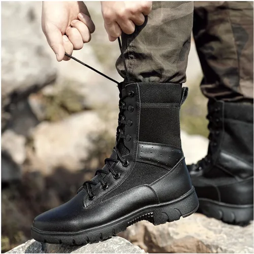 Miniatura 2 de Botas tácticas para hombre, botas de combate ligeras, botas de trabajo duraderas, botas de desierto