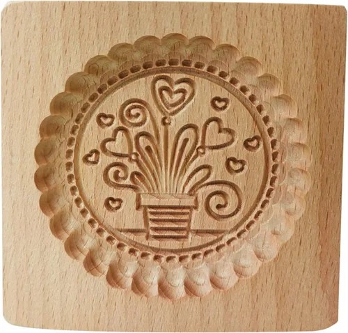 Miniatura 21 de Molde de Galletas de Madera, Molde de Horneado 3D, Herramienta de Decoración de Gravura para Artesanía, Adecuado para Halloween, Acción de Gracias