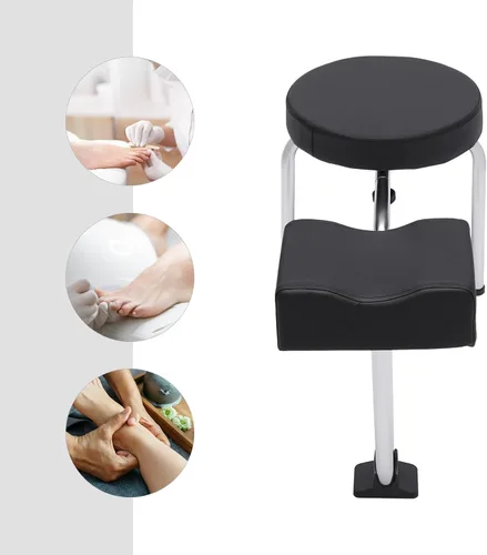 Miniatura 9 de Reposapiés de pedicura, altura y longitud ajustables, reposapiés portátil independiente para salón, reposapiés de masaje para tecnología de uñas