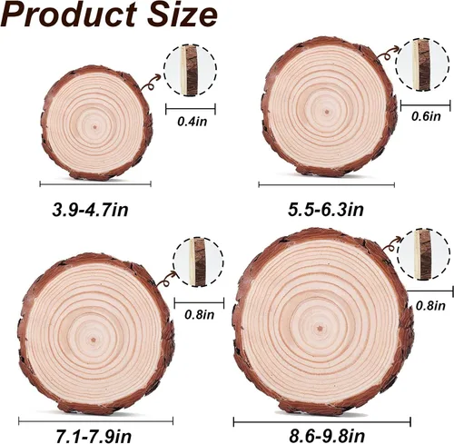 Miniatura 3 de Marco de fotos personalizado, impresión de fotos personalizada en rodajas de madera, artesanía de madera con soporte, regalos de fotos