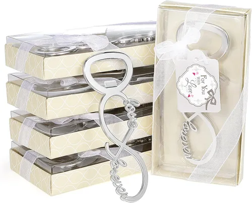 Miniatura 8 de Boao Paquete de 50 abrebotellas Love Forever, recuerdos de fiesta de boda para invitados, despedidas de soltera, regalos de devolución, decoraciones