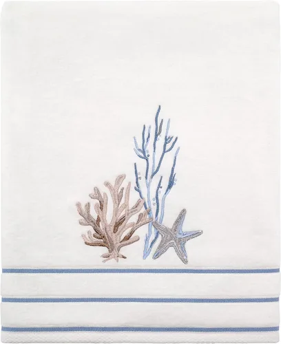 Avanti Linens - Toalla de baño, toalla de algodón suave y absorbente (Colección Costera Abstracta)