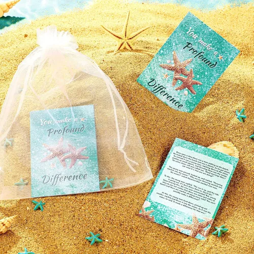 Miniatura 4 de Gersoniel 30 juegos de regalos de agradecimiento a los empleados, regalos de historia de estrellas de mar a granel, juego motivacional