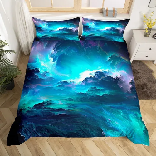 Miniatura 17 de Funda nórdica de mármol rosa tamaño individual para mujeres adultas y niñas con temática de arte abstracto Juego de ropa de cama
