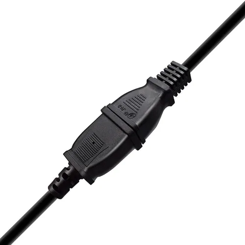 Miniatura 3 de Toptekits (0,5 m) Cable de Extensión de Alimentación USA Outlet Saver 125V 10A 2 Clavijas 2 Salidas para NEMA 5-15P a NEMA 5-15R, Bonita Extensión